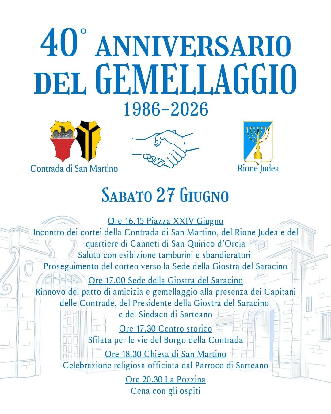 27 06 2026 gemellaggio San Martino Rione Judea